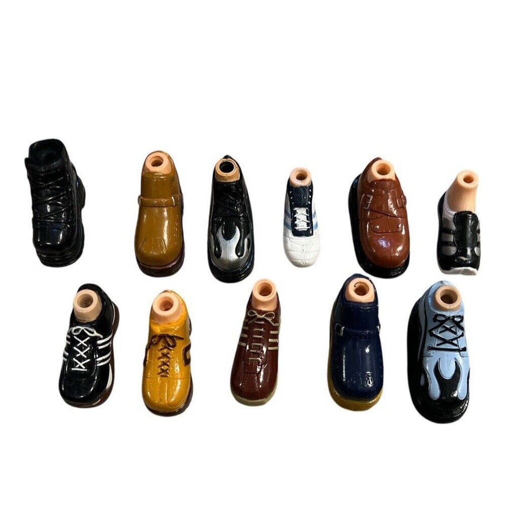 Bratz Boyz Single Shoes Lot of 9 Dress Shoe Casual Shoes Boy Doll Plus 2 Extras